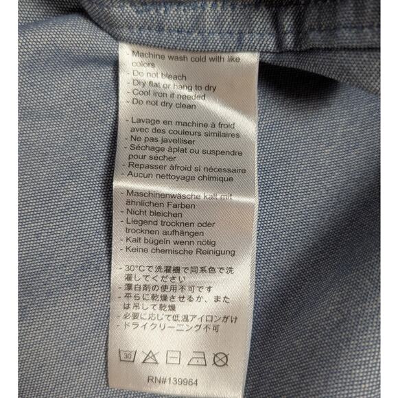 Alps & Meters Merino Wool Cotton Utility Shirt Blue Gray XXL Outdoor Workwear - Picture 5 of 16